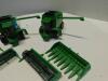 1/64 LOT OF JOHN DEERE MAXIMIZER COMBINES W/HEADS - 4