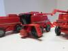 1/64 LOT OF CASE IH COMBINES W/HEADS - 4