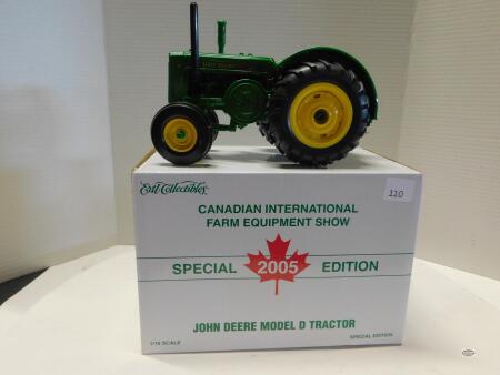 1/16 05 JOHN DEERE D, CANADA FARM SHOW EDN, NIB