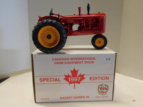 1/16 97 MASSEY HARRIS 33, CANADA FARM SHOW EDN, NIB