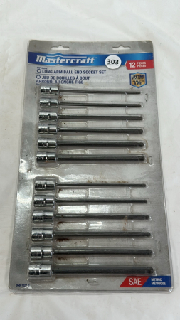 Mastercraft 12 Piece Long Arm Ball End Socket Set