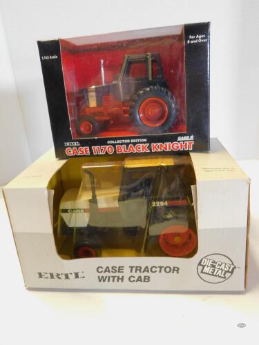 1/32 CASE 1170 BLACK KNIGHT & 2294 TRACTOR, NIB