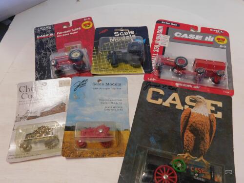 1/64 LOT OF 6 TRACTORS