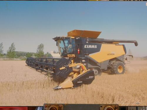 PORTRAIT, 760 CLAAS LEXION COMBINE, 35WX24HX1/2"