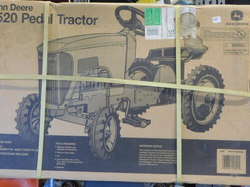JOHN DEERE 8520 PEDAL TRACTOR IN BOX, COLLECTOR