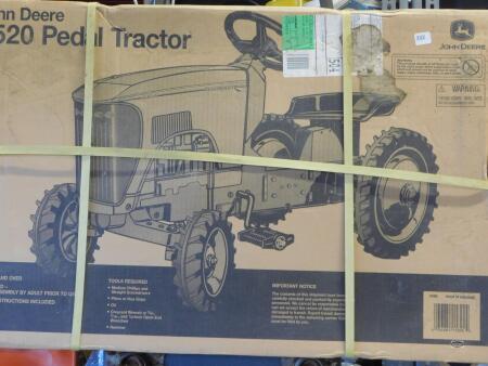 JOHN DEERE 8520 PEDAL TRACTOR IN BOX, COLLECTOR
