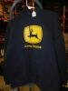 JOHN DEERE PLAIN BLACK HOODIE, SIZE MEDIUM