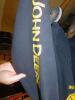 JOHN DEERE PLAIN BLACK HOODIE, SIZE MEDIUM - 2