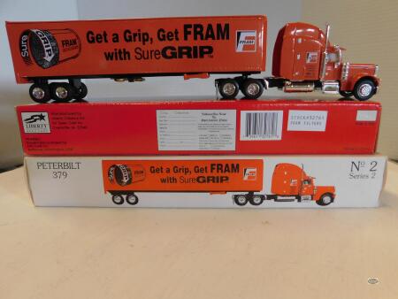 1/64 FRAM-SPECCAST 379 PETE W.VAN TRACTORAILER # 2, NIB