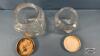 (2) MATCHING SQUARE GLASS JARS WITH LIDS - 4