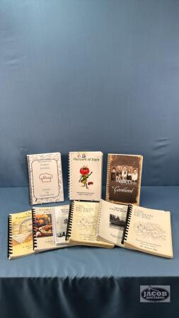 (9) WIRE BOUND COOK BOOKS