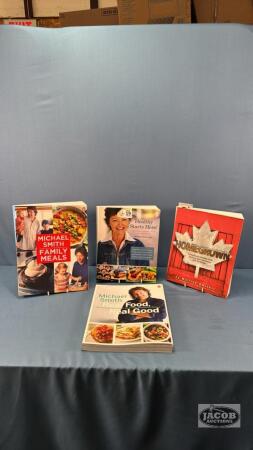 (4) SIGNED COOK BOOKS