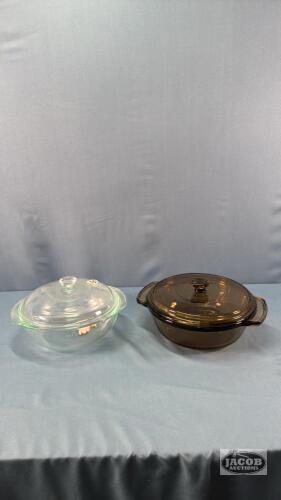 (2) COVERED CASEROLES