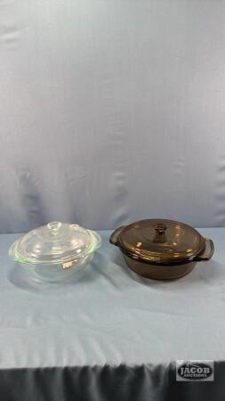 (2) COVERED CASEROLES