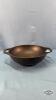 LODGE 9IN MINI CAST IRON WOK WITH (2) HANDLES