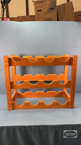 PINE (12) BOTTLE WINE RACK