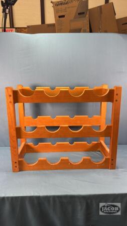 PINE (12) BOTTLE WINE RACK