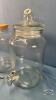 (2) UNMATCHED GLASS DRINK DISPENSERS - 2