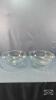 (2) PYREX 4 QUART GLASS BOWLS