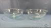 (2) PYREX 4 QUART GLASS BOWLS - 2