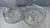 GLASS 11IN WIDE PEDISTAL CAKE STAND - 4