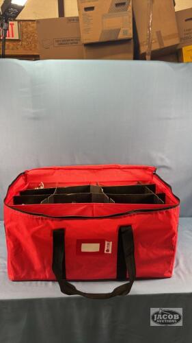 CHRISTMAS TREE DECORATIONS IN STORAGE ORGANIZER