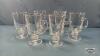 (6) GLASS IRISH COFFEE MUGS - 3