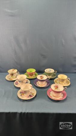 (8) CUPS AND SAUCERS