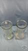 (2) GLASS 10IN TALL VASES - 2