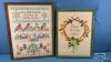 (2) HAND EMBROIDERED FRAMED PIECES - 4