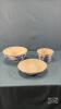 (3) MATCHING BOWLS