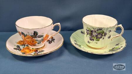 (8) CUPS AND SAUCERS