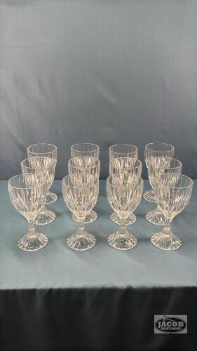 (12) 6.5IN CRYSTAL WINE GLASSES