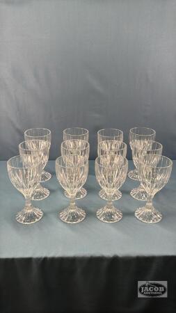 (12) 6.5IN CRYSTAL WINE GLASSES
