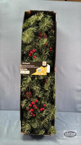 9FT OF CAROLINA BATTERY OPERATED PRE-LIT GARLAND