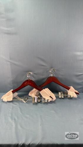 (10) WOODEN HANGERS