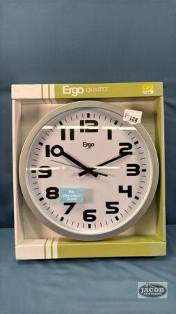 ERGO QUARTZ 12IN CLOCK