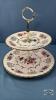 (2) TIER WOOD AND SON DESSERT PLATE - 3