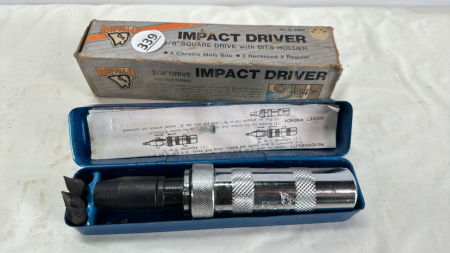 3/8in Square Drive Impact Driver with Bits