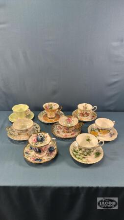 (8) CUPS AND SAUCERS