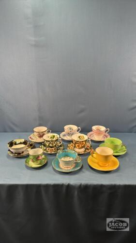 (10) CUPS AND SAUCERS