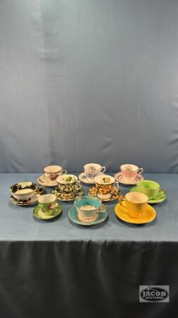 (10) CUPS AND SAUCERS