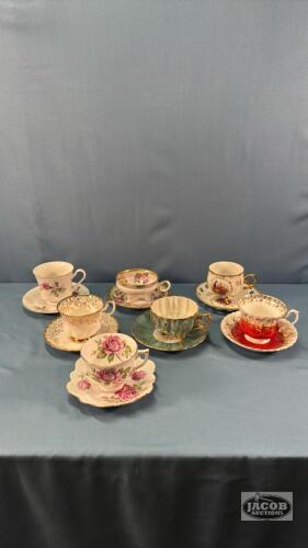 (7) CUPS AND SAUCERS