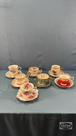 (7) CUPS AND SAUCERS