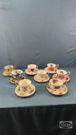 (8) CUPS AND SAUCERS