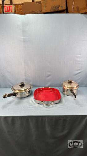 STAINLESS COOKWARE LOT