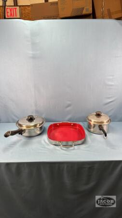 STAINLESS COOKWARE LOT