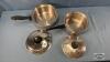 STAINLESS COOKWARE LOT - 5
