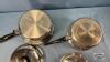 STAINLESS COOKWARE LOT - 6
