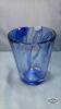 (12) 4.5IN BLUE GLASS TUMBLERS - 4